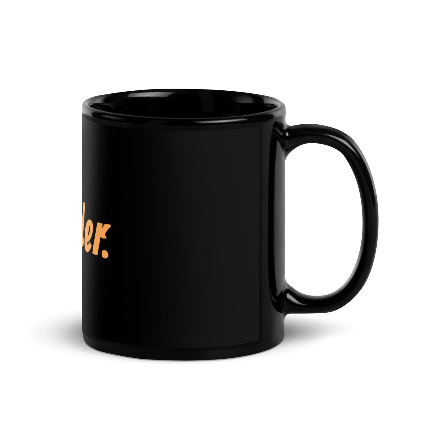 BTC Holder.  (Black) - Black Glossy Mug