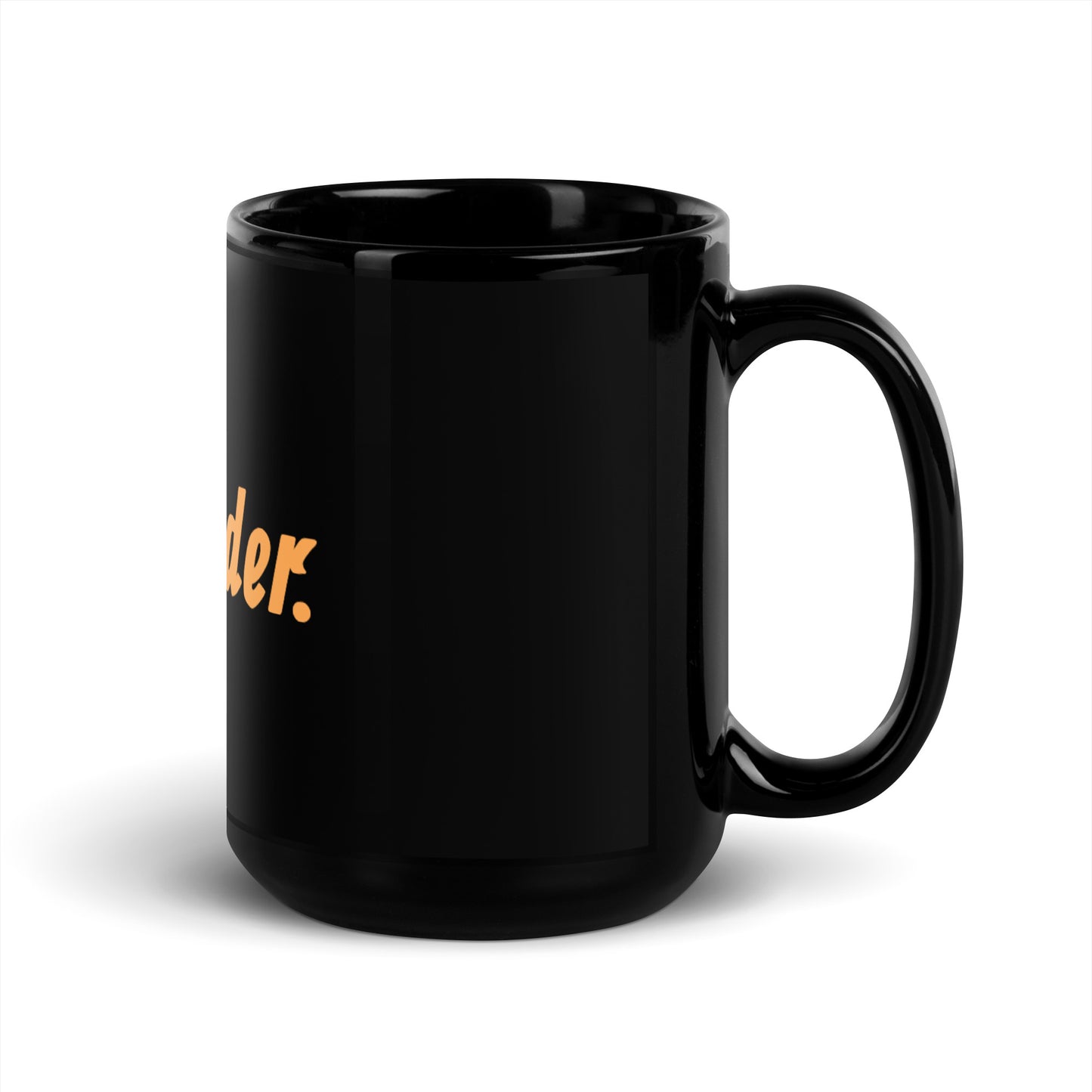 BTC Holder.  (Black) - Black Glossy Mug