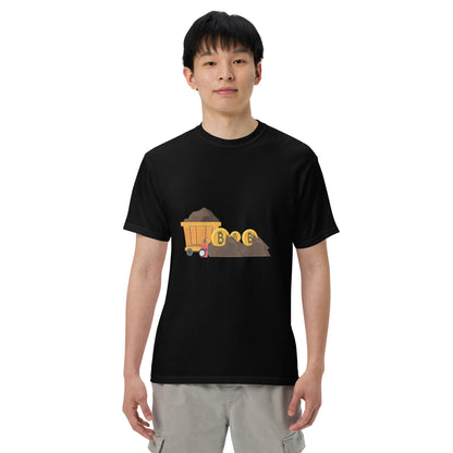 Bitcoin (Clay Mining) - Men’s garment-dyed heavyweight t-shirt