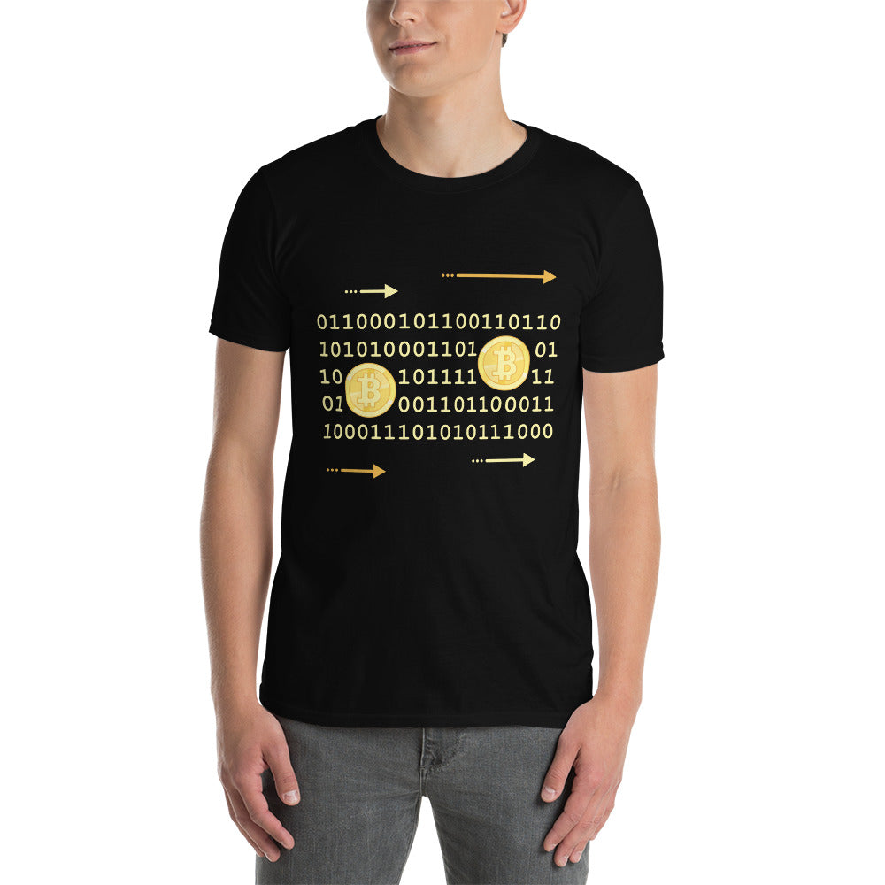 Bitcoin Binary Code - Short-Sleeve Unisex T-Shirt