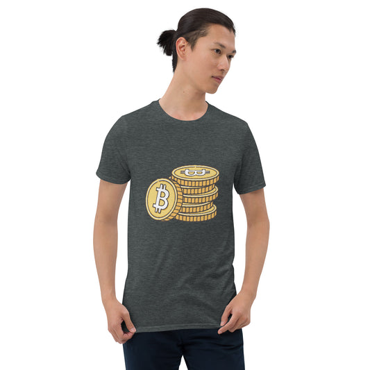 Bitcoin Coins - Short-Sleeve Unisex T-Shirt