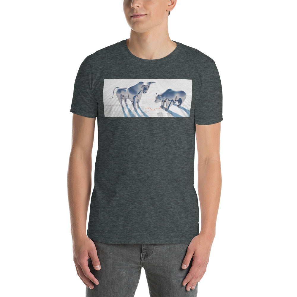 Bear VS Bull - Short-Sleeve Unisex T-Shirt