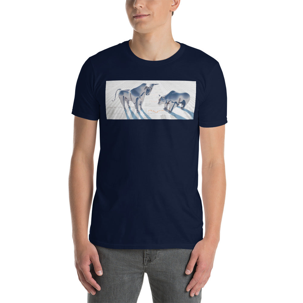 Bear VS Bull - Short-Sleeve Unisex T-Shirt