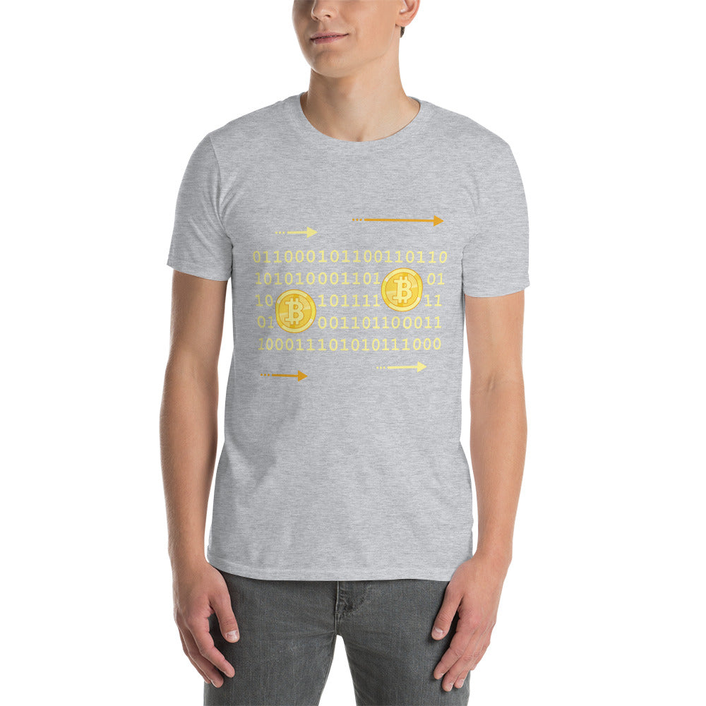 Bitcoin Binary Code - Short-Sleeve Unisex T-Shirt