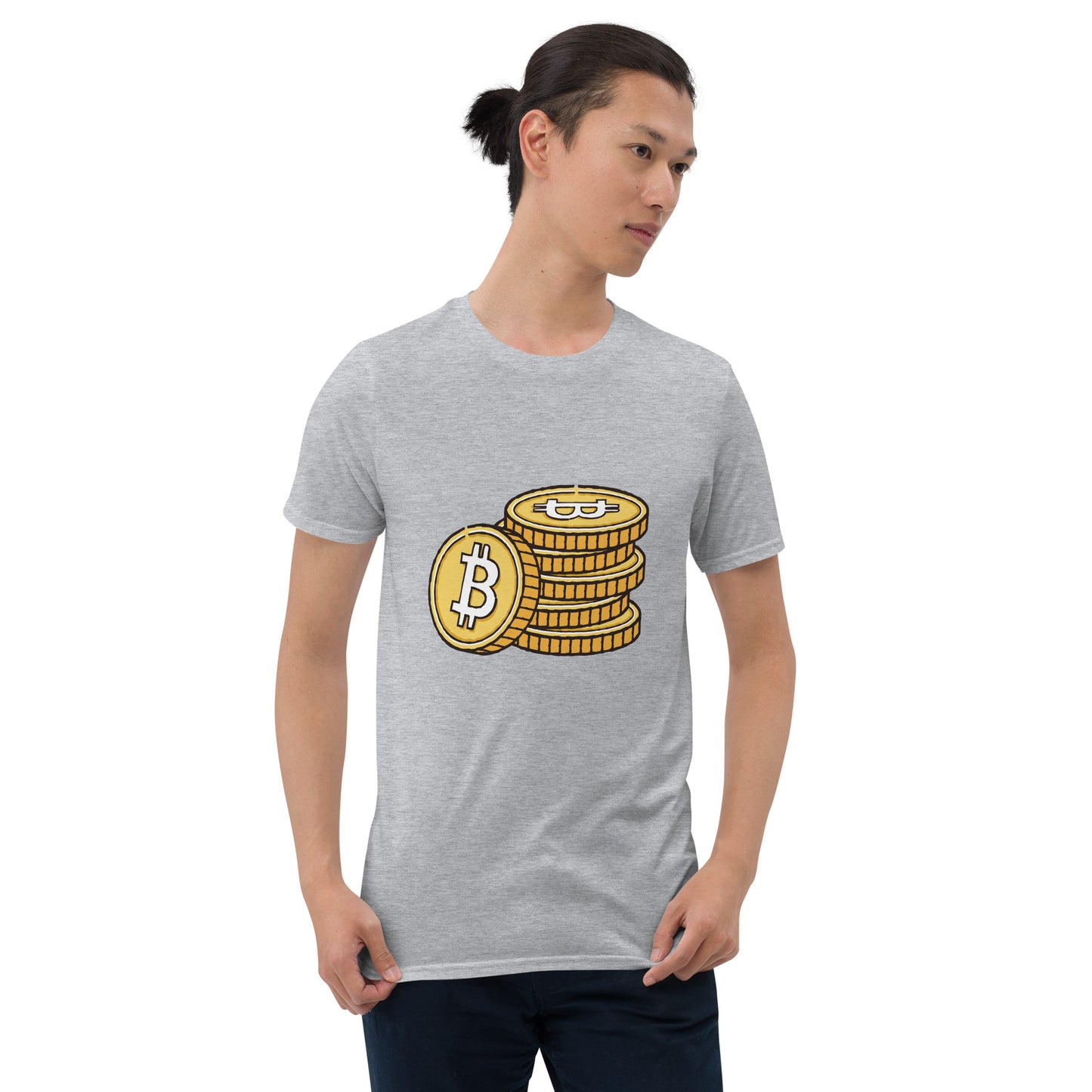 Bitcoin Coins - Short-Sleeve Unisex T-Shirt