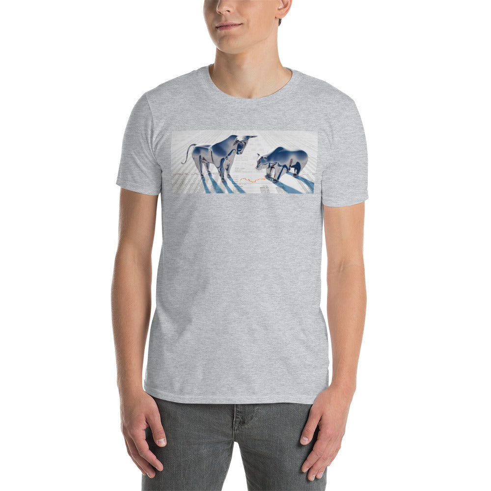 Bear VS Bull - Short-Sleeve Unisex T-Shirt