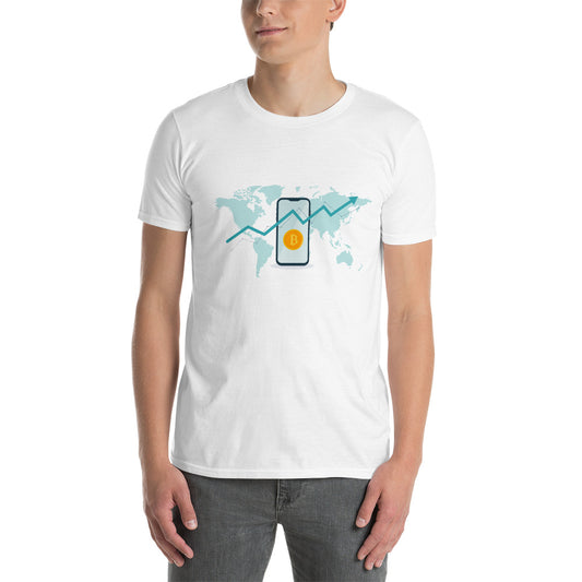 Bitcoin (mobile) - Short-Sleeve Unisex T-Shirt