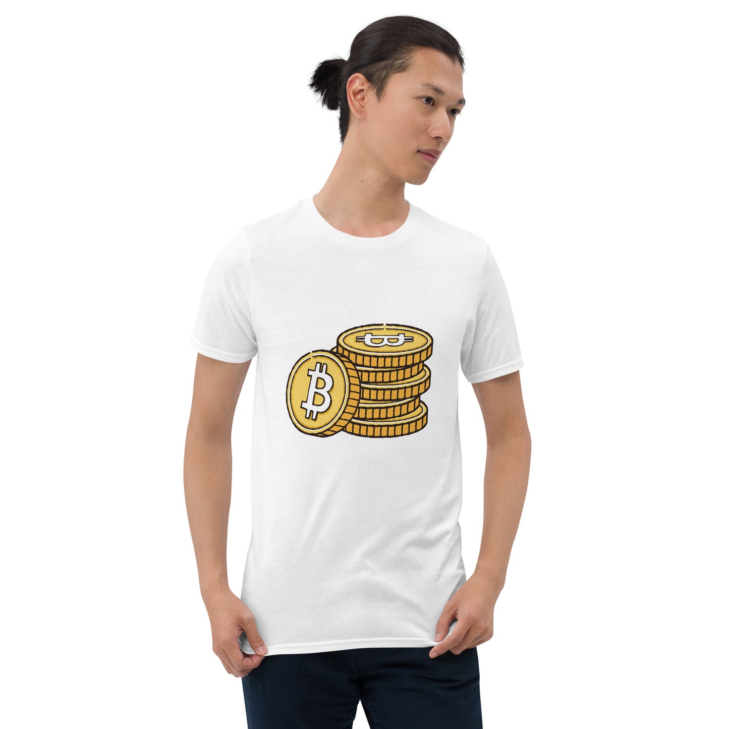 Bitcoin Coins - Short-Sleeve Unisex T-Shirt