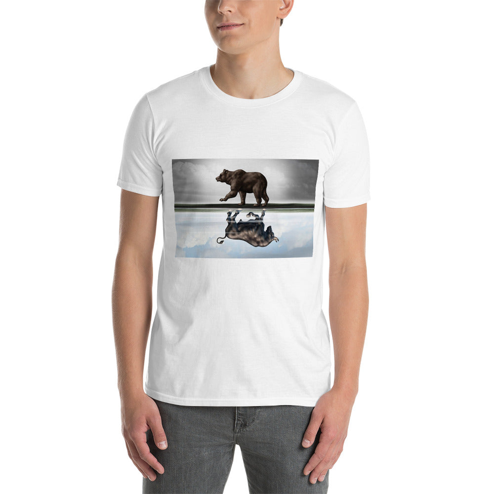 Bear VS Bull (Reflection) - Short-Sleeve Unisex T-Shirt