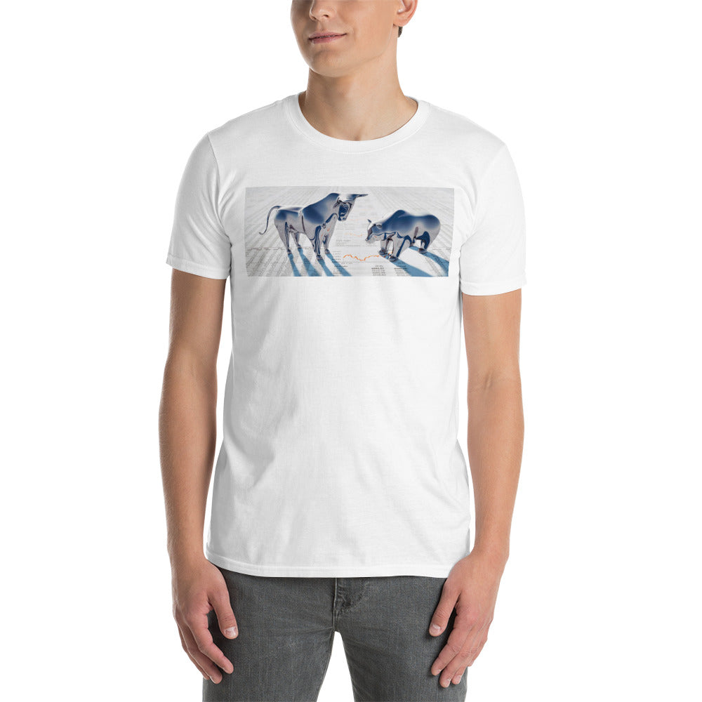 Bear VS Bull - Short-Sleeve Unisex T-Shirt