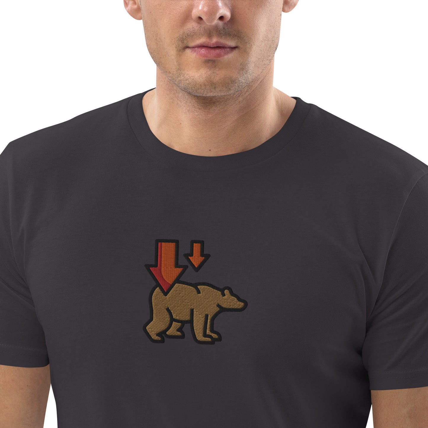 Bear Market (Down) - Unisex organic cotton t-shirt