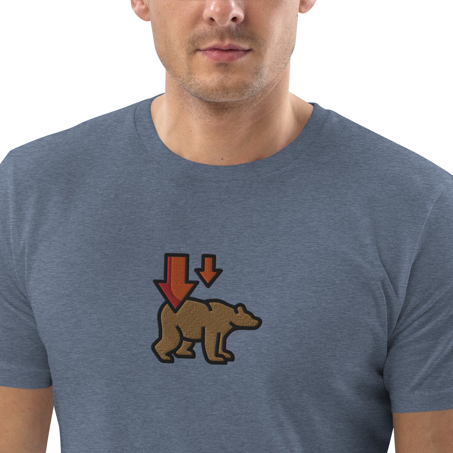 Bear Market (Down) - Unisex organic cotton t-shirt