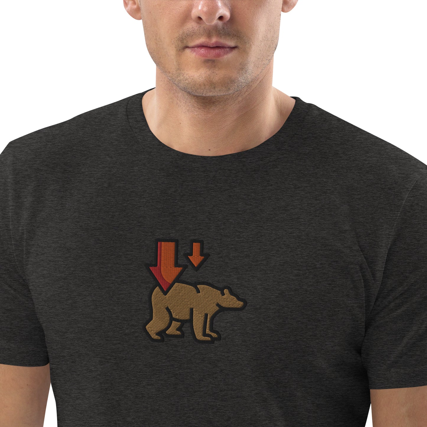 Bear Market (Down) - Unisex organic cotton t-shirt