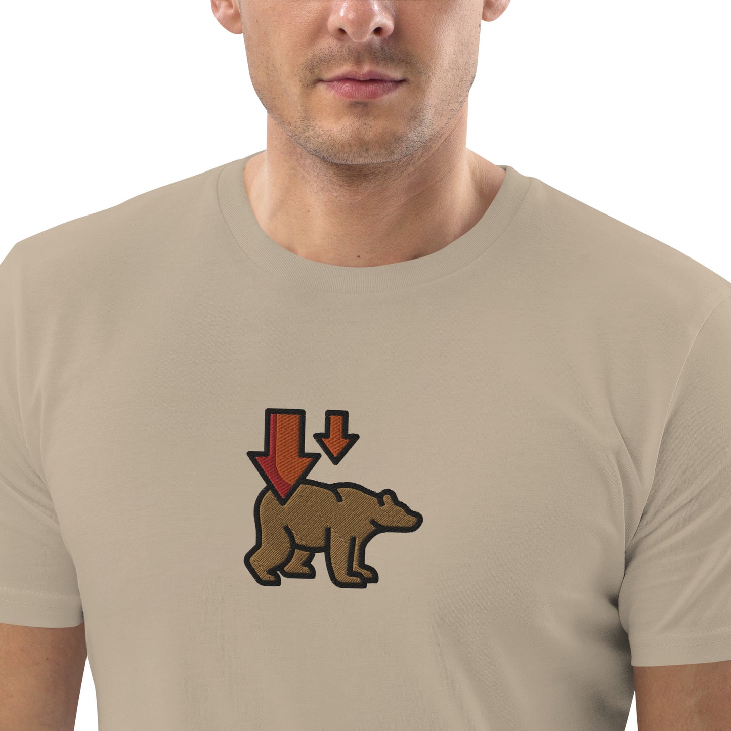 Bear Market (Down) - Unisex organic cotton t-shirt