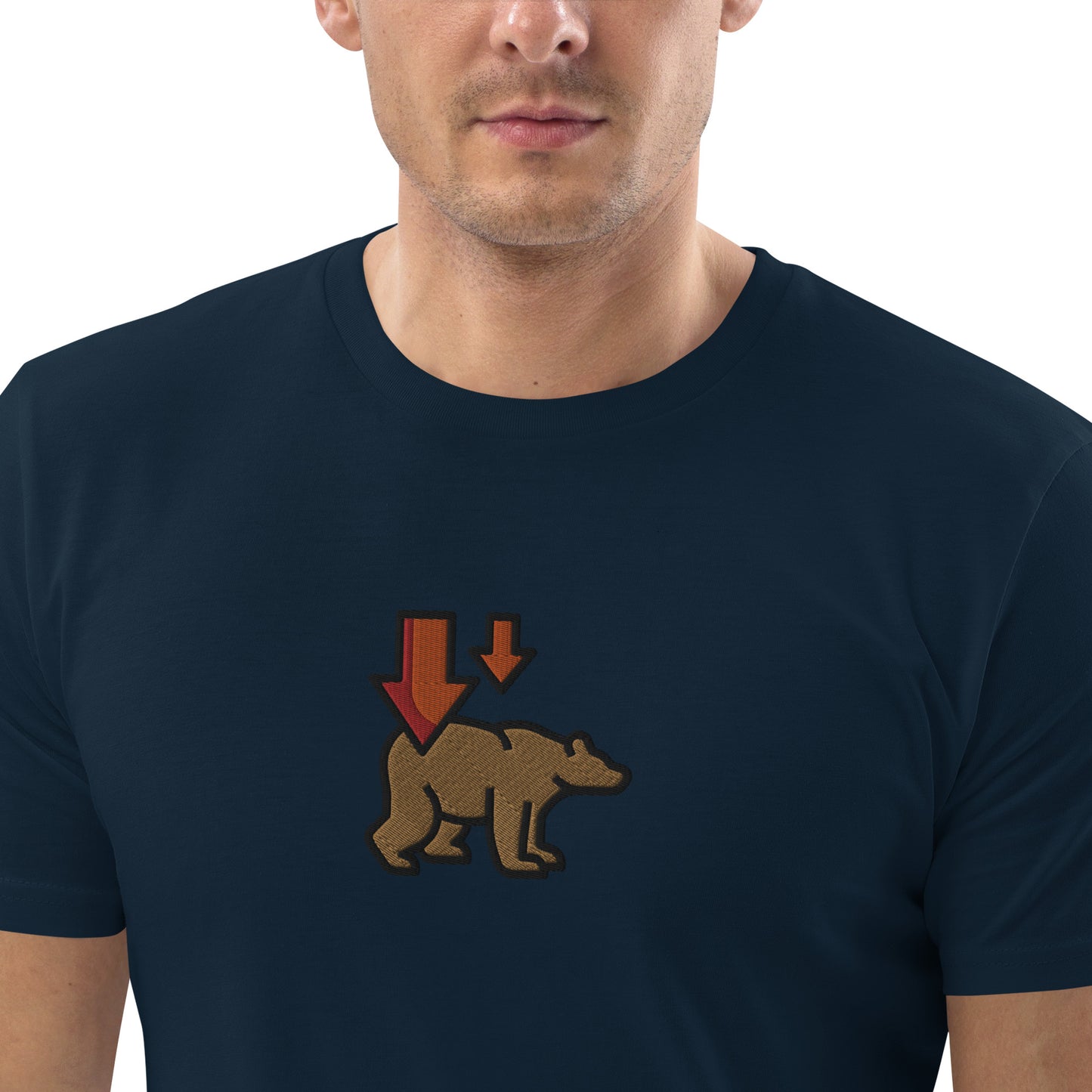 Bear Market (Down) - Unisex organic cotton t-shirt