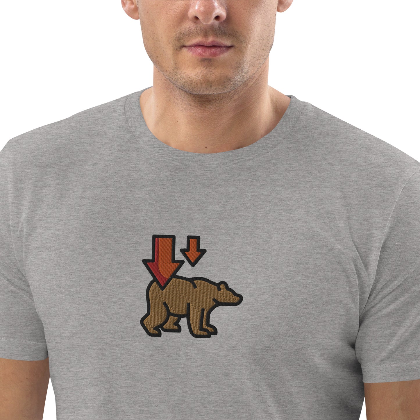 Bear Market (Down) - Unisex organic cotton t-shirt