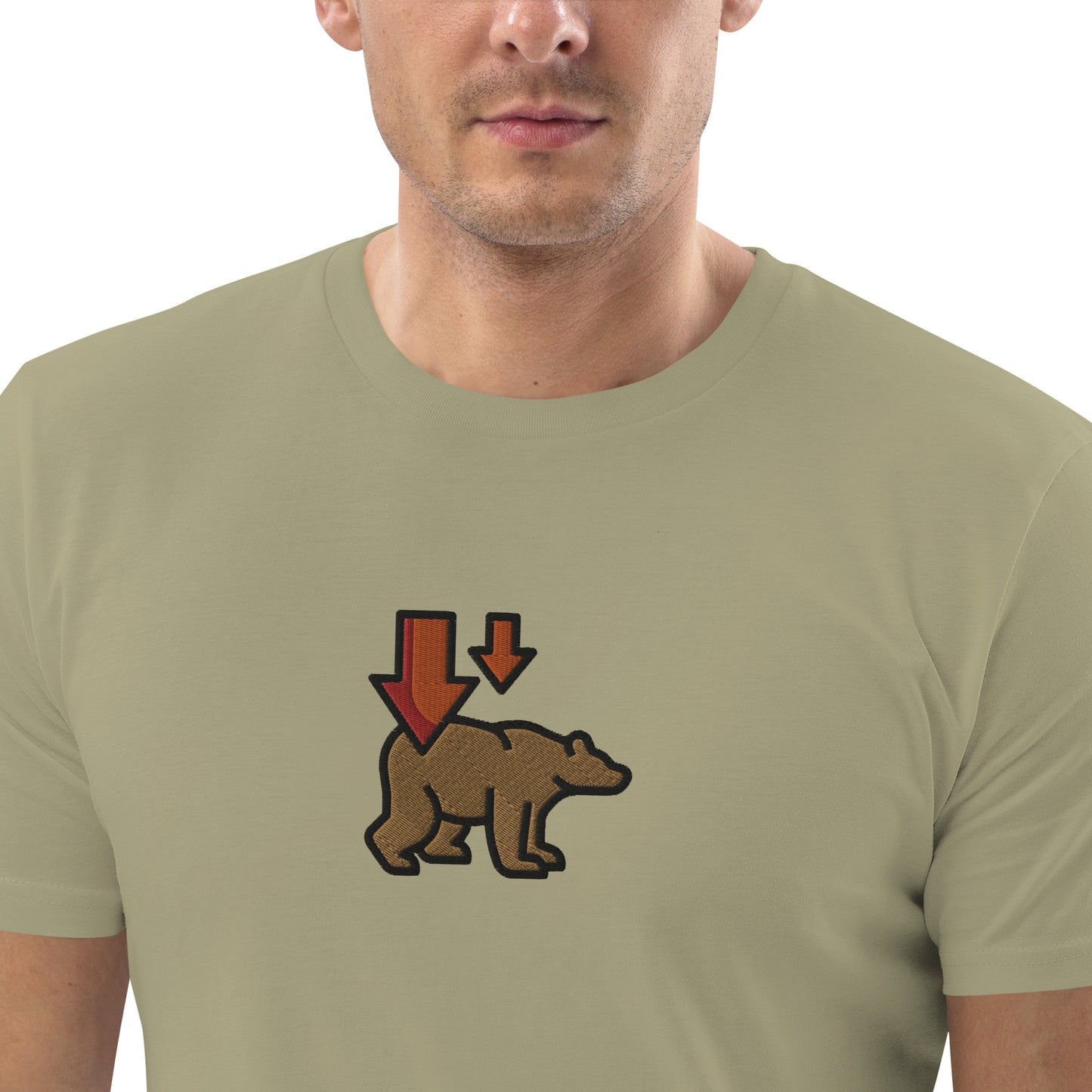 Bear Market (Down) - Unisex organic cotton t-shirt