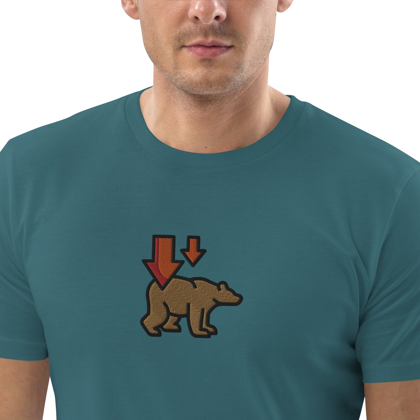 Bear Market (Down) - Unisex organic cotton t-shirt