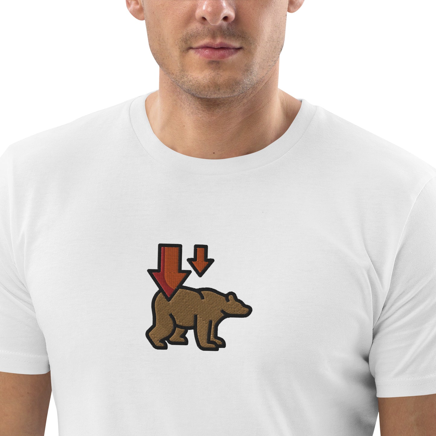 Bear Market (Down) - Unisex organic cotton t-shirt