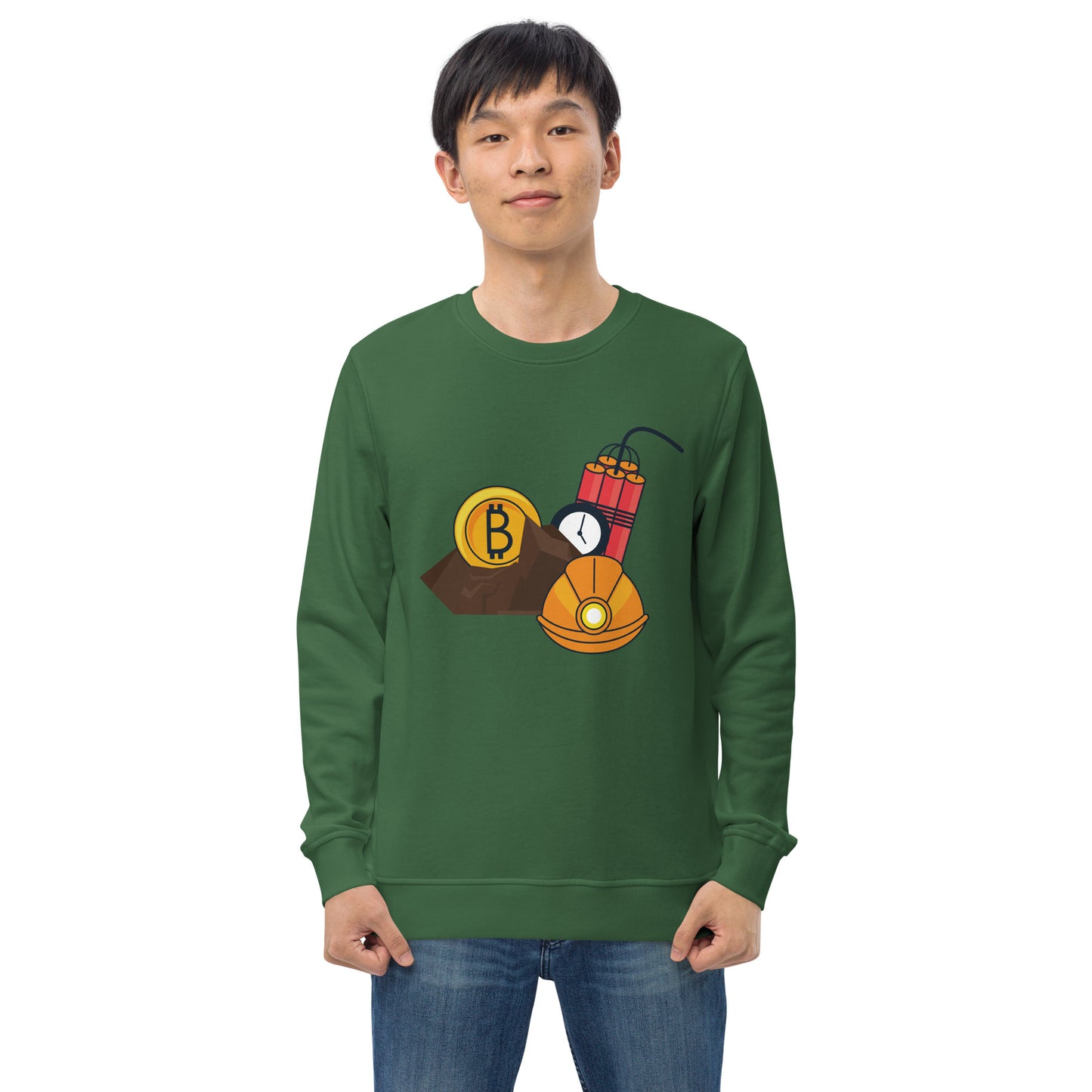 Bitcoin (Explode) - Unisex organic sweatshirt