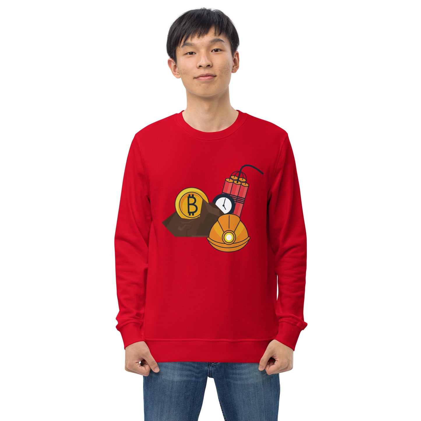 Bitcoin (Explode) - Unisex organic sweatshirt