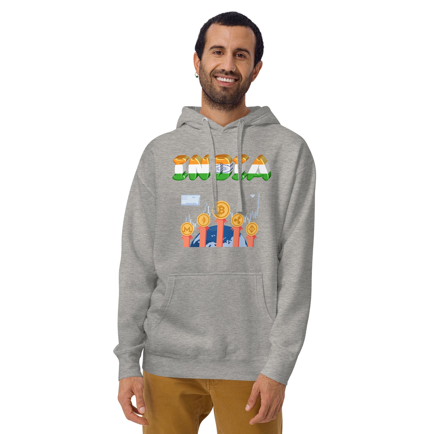 India Is Crypto World - Unisex Hoodie