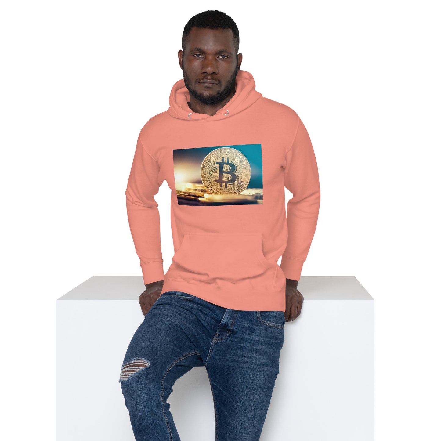 Bitcoin Coins (Image) - Unisex Hoodie