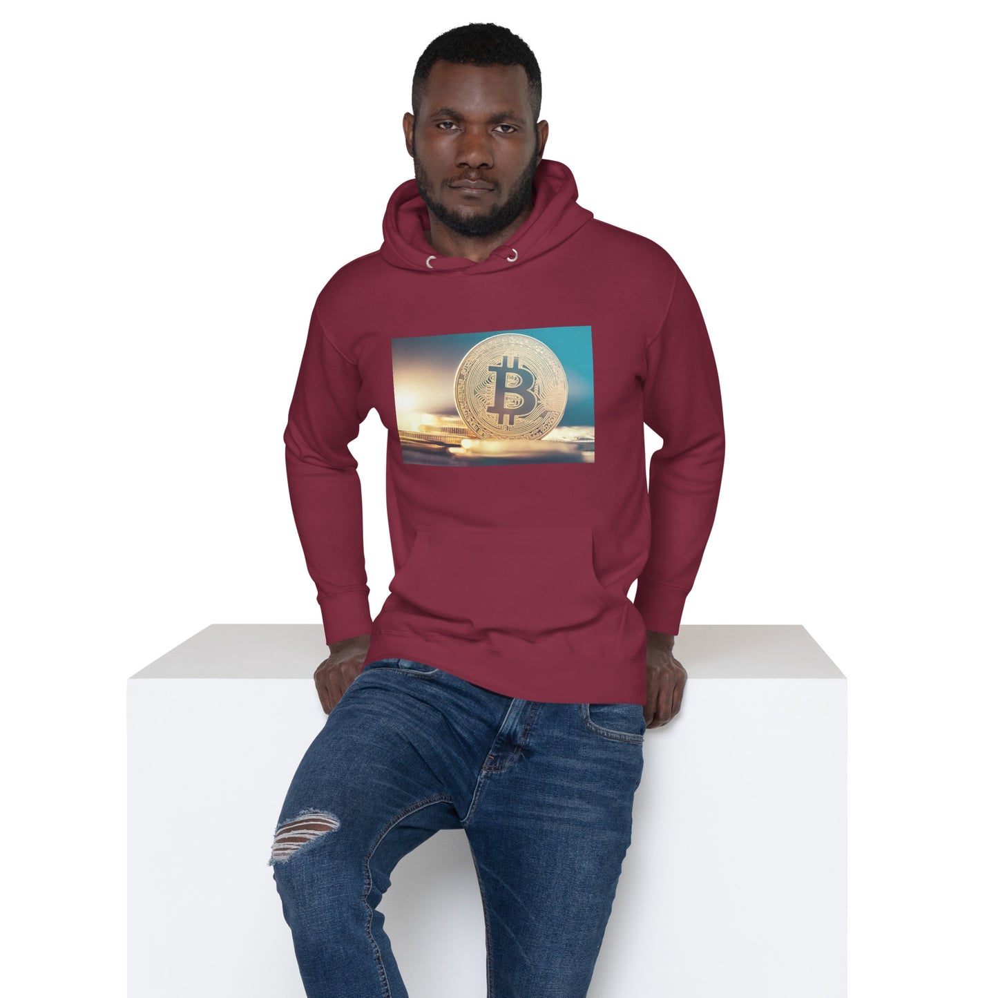 Bitcoin Coins (Image) - Unisex Hoodie