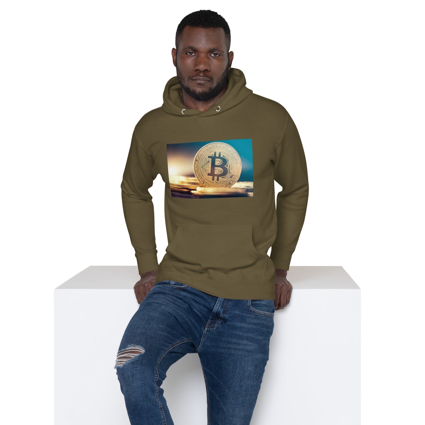 Bitcoin Coins (Image) - Unisex Hoodie