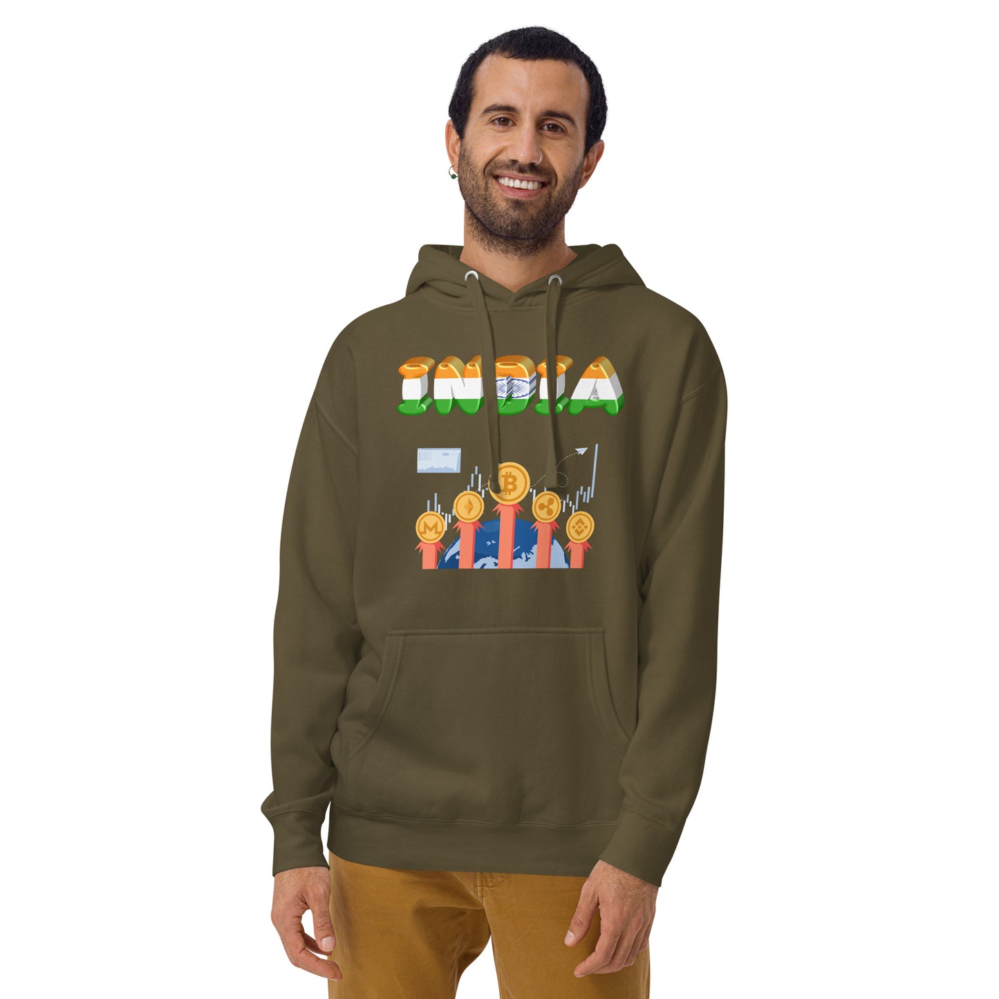 India Is Crypto World - Unisex Hoodie