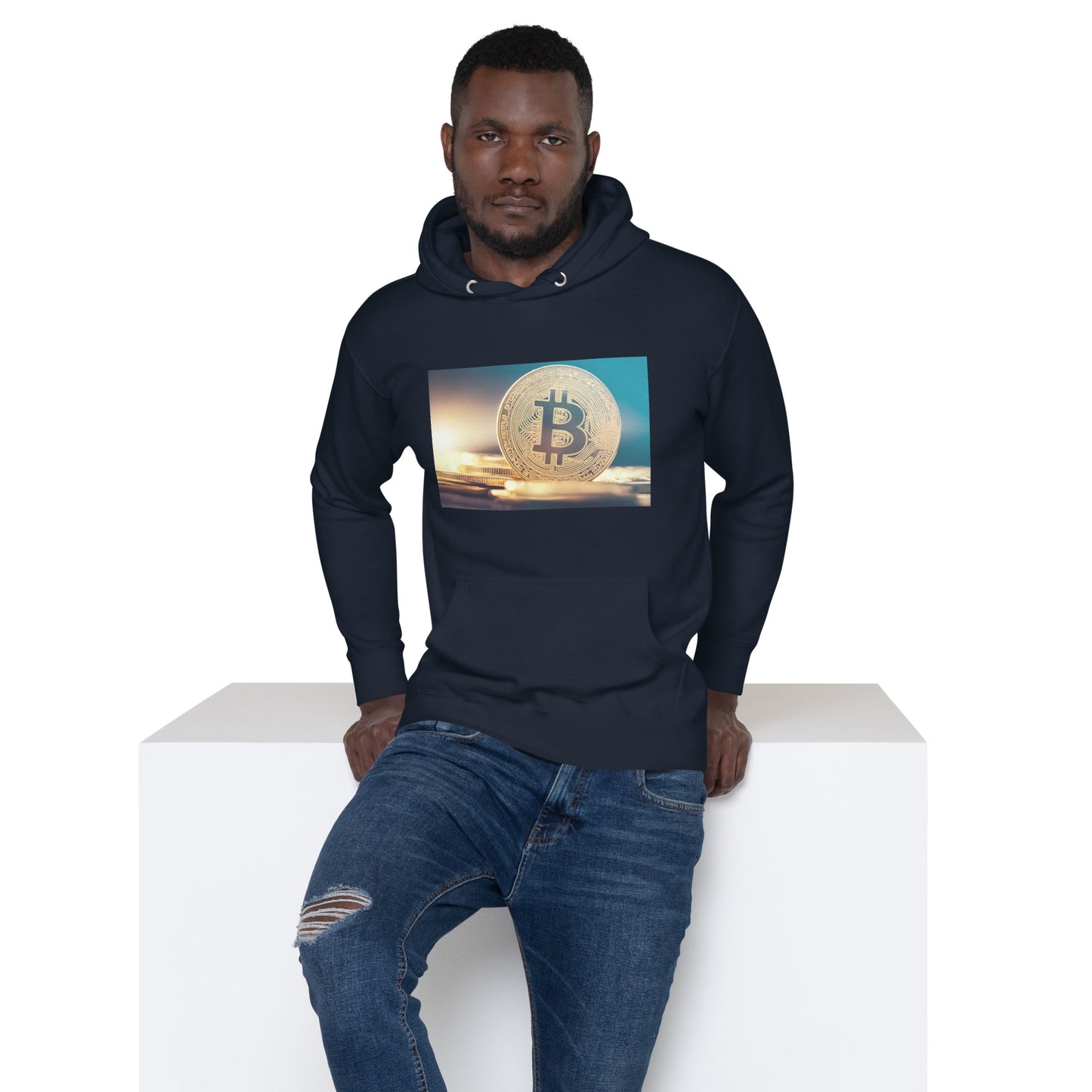 Bitcoin Coins (Image) - Unisex Hoodie