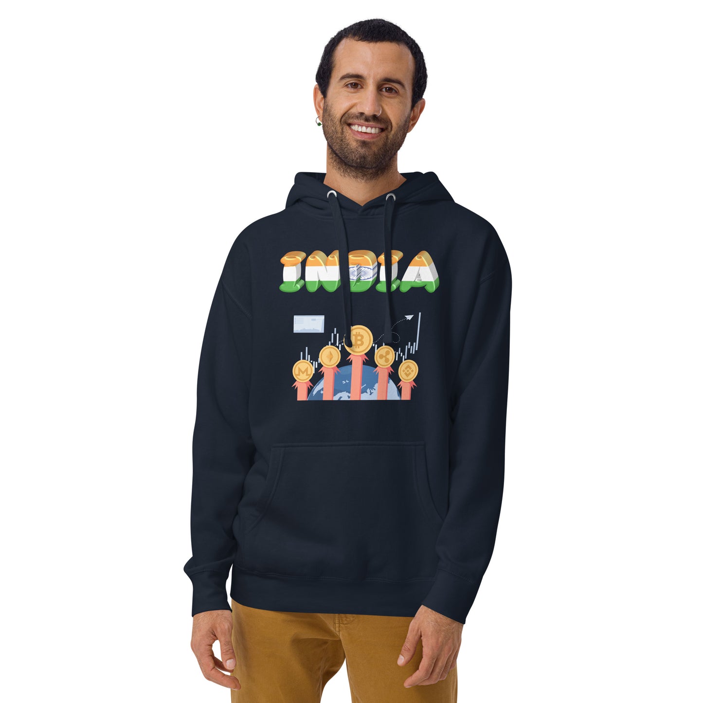 India Is Crypto World - Unisex Hoodie