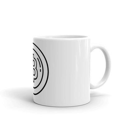 Bitcoin (Logo) - White glossy mug