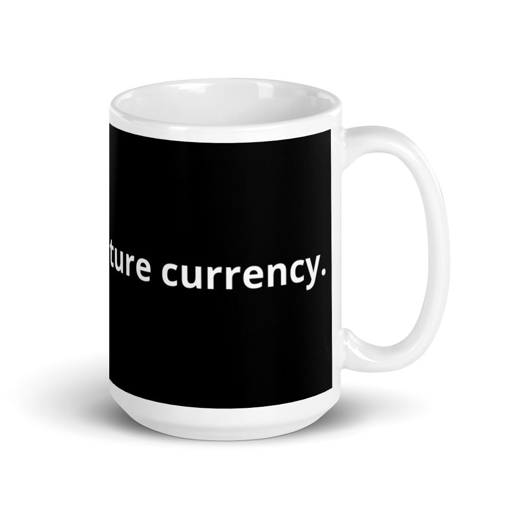 Crypto Is The Future Currency - White glossy mug